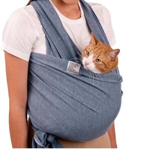 Gray Dog or Cat Wrap Carrier